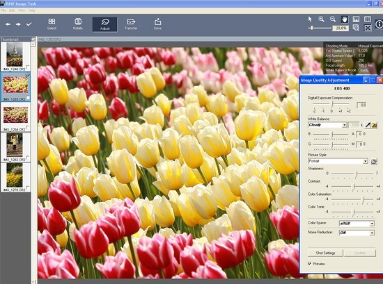 Raw Image Task для ZoomBrowser EX